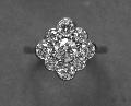 Diamond Cluster Engagement Ring